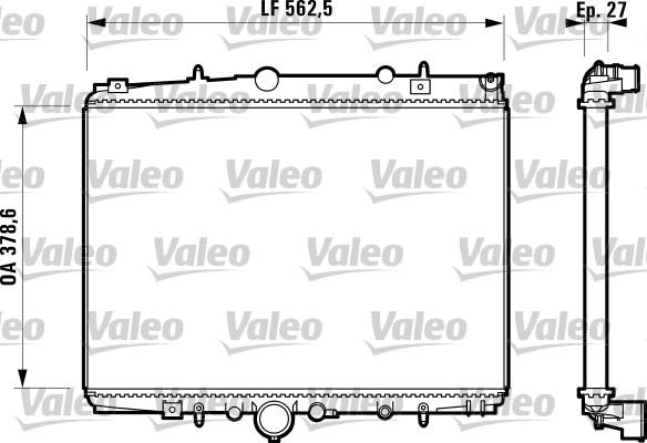 Valeo 732598 - Радіатор, охолодження двигуна avtolavka.club