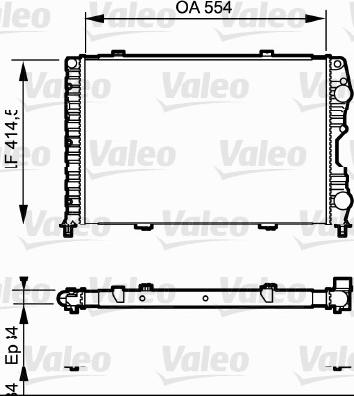 Valeo 732546 - Радіатор, охолодження двигуна avtolavka.club