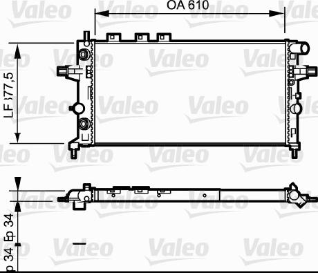 Valeo 732548 - Радіатор, охолодження двигуна avtolavka.club