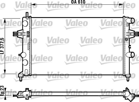 Valeo 732551 - Радіатор, охолодження двигуна avtolavka.club