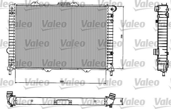 Valeo 732584 - Радіатор, охолодження двигуна avtolavka.club