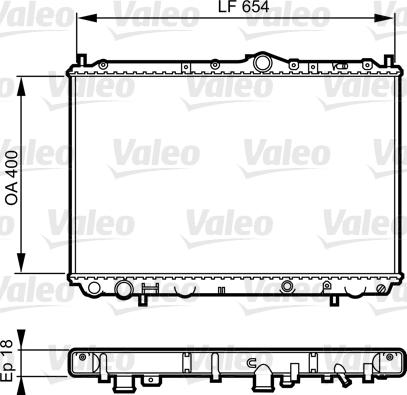 Valeo 732524 - Радіатор, охолодження двигуна avtolavka.club