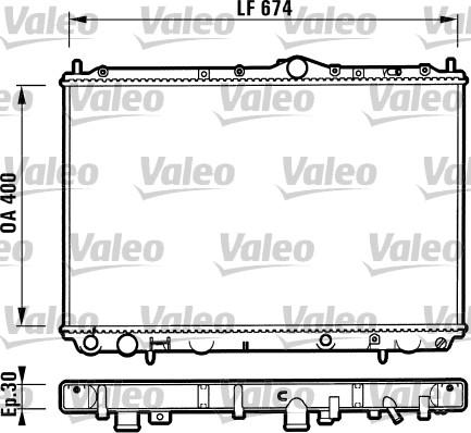 Valeo 732525 - Радіатор, охолодження двигуна avtolavka.club