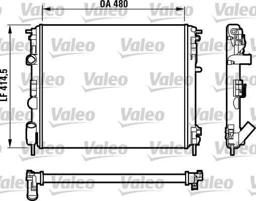 Valeo 732523 - Радіатор, охолодження двигуна avtolavka.club