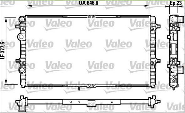 Valeo 732698 - Радіатор, охолодження двигуна avtolavka.club