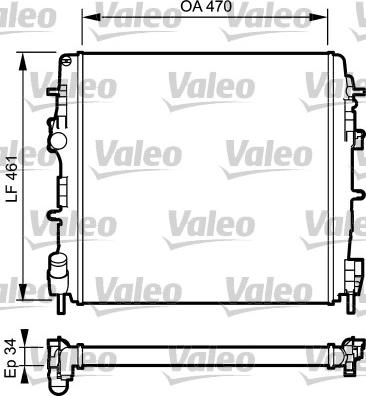 Valeo 732687 - Радіатор, охолодження двигуна avtolavka.club