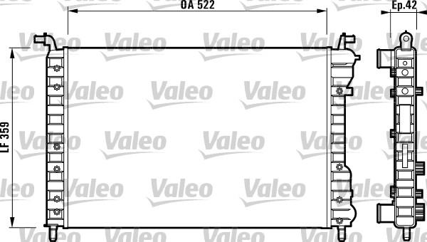 Valeo 732005 - Радіатор, охолодження двигуна avtolavka.club