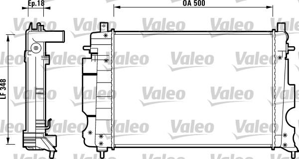 Valeo 732119 - Радіатор, охолодження двигуна avtolavka.club