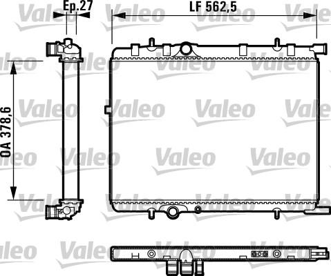 Valeo 732895 - Радіатор, охолодження двигуна avtolavka.club