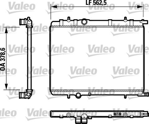 Valeo 732892 - Радіатор, охолодження двигуна avtolavka.club