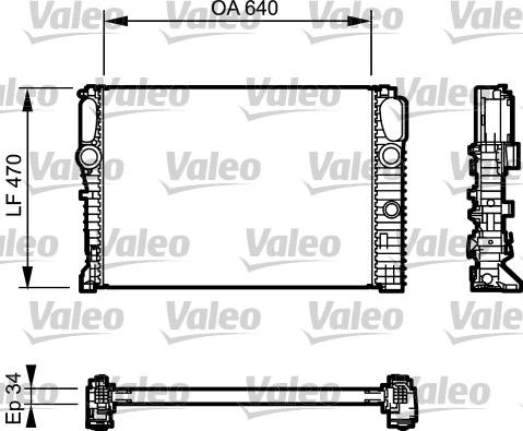 Valeo 732849 - Радіатор, охолодження двигуна avtolavka.club