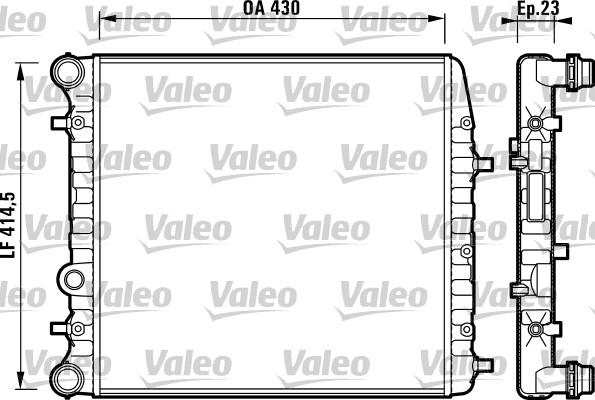 Valeo 732863 - Радіатор, охолодження двигуна avtolavka.club
