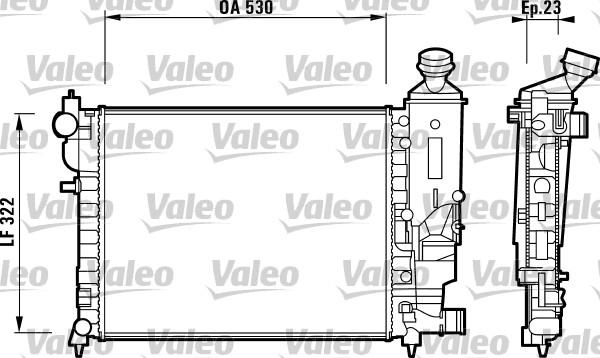 Valeo 732882 - Радіатор, охолодження двигуна avtolavka.club