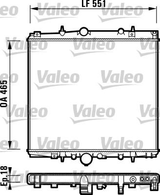 Valeo 732830 - Радіатор, охолодження двигуна avtolavka.club