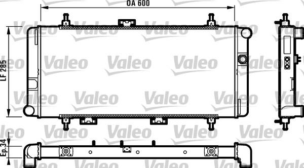 Valeo 732394 - Радіатор, охолодження двигуна avtolavka.club