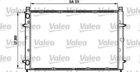 Valeo 732397 - Радіатор, охолодження двигуна avtolavka.club