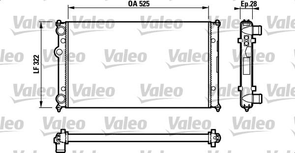 Valeo 732317 - Радіатор, охолодження двигуна avtolavka.club