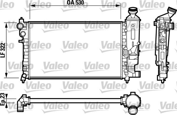 Valeo 732794 - Радіатор, охолодження двигуна avtolavka.club