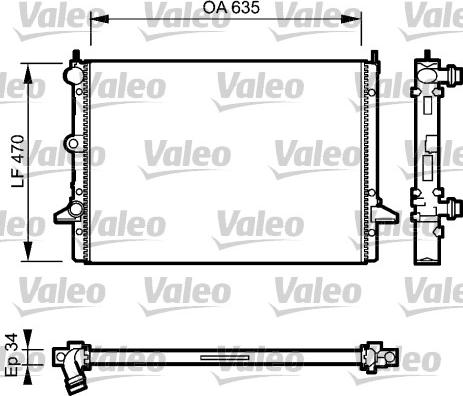 Valeo 732791 - Радіатор, охолодження двигуна avtolavka.club