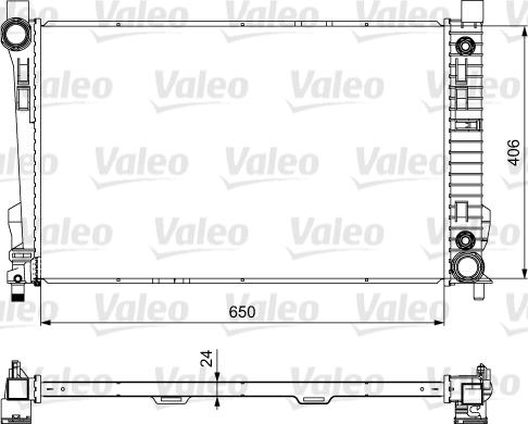 Valeo 732741 - Радіатор, охолодження двигуна avtolavka.club