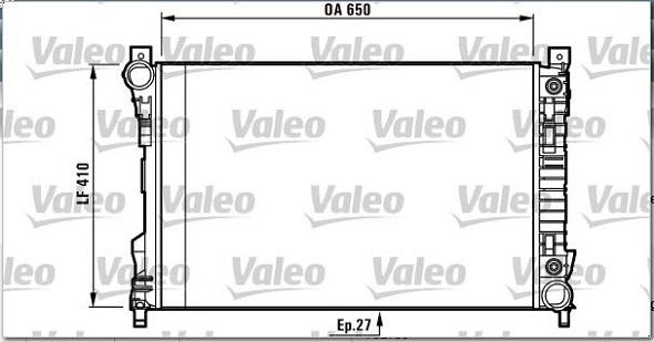 Valeo 732741 - Радіатор, охолодження двигуна avtolavka.club