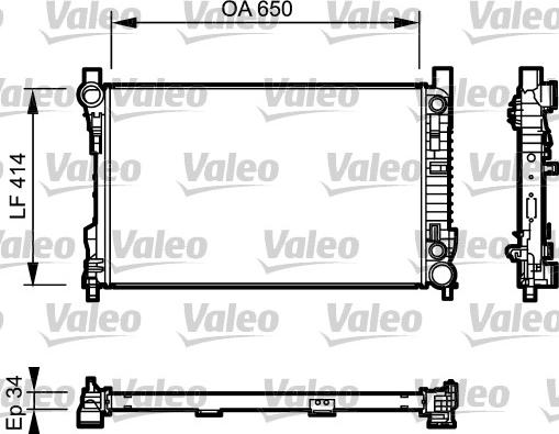 Valeo 732743 - Радіатор, охолодження двигуна avtolavka.club