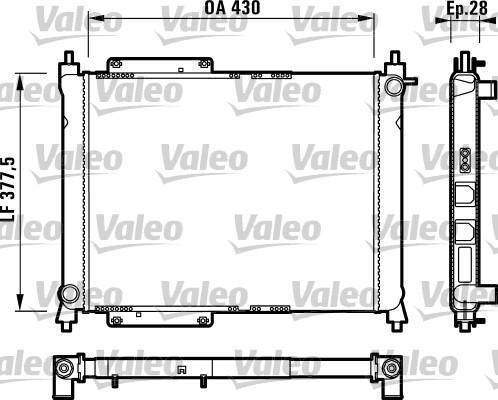 Valeo 732758 - Радіатор, охолодження двигуна avtolavka.club