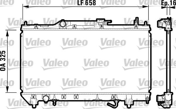 Valeo 732753 - Радіатор, охолодження двигуна avtolavka.club