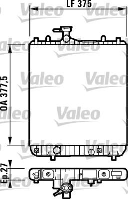 Valeo 732719 - Радіатор, охолодження двигуна avtolavka.club