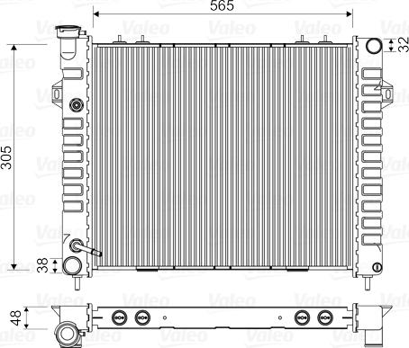 Valeo 732713 - Радіатор, охолодження двигуна avtolavka.club