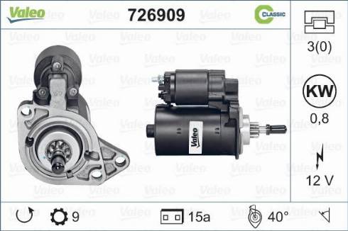 Valeo 726909 - Стартер avtolavka.club