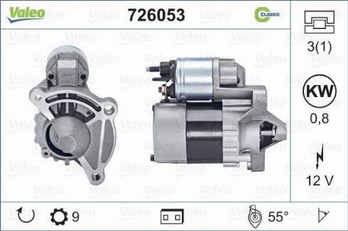 Valeo 726053 - Стартер avtolavka.club