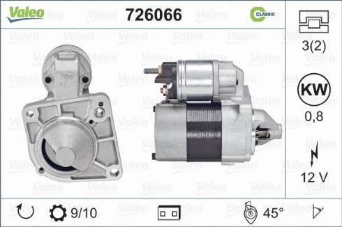 Valeo 726066 - Стартер avtolavka.club