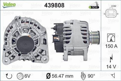 Valeo FG15T056 - Генератор avtolavka.club