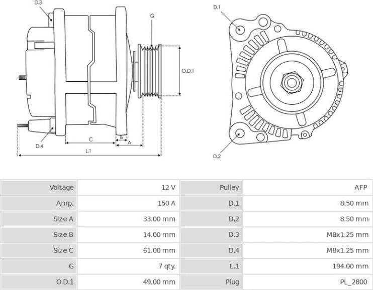 Valeo TG15C142 - Генератор avtolavka.club