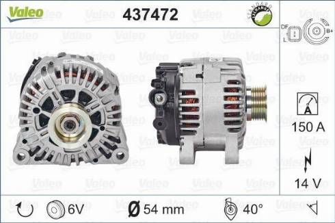 Valeo TG15C156 - Генератор avtolavka.club