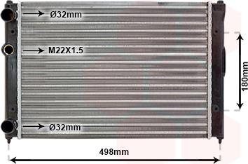 Van Wezel 49002022 - Радіатор, охолодження двигуна avtolavka.club