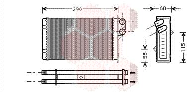 Van Wezel 40006172 - Теплообмінник, опалення салону avtolavka.club