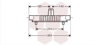 Van Wezel 40003284 - Масляний радіатор, рухове масло avtolavka.club