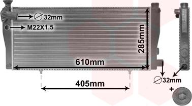 Van Wezel 40002099 - Радіатор, охолодження двигуна avtolavka.club