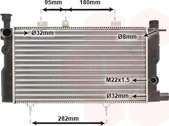 Van Wezel 40002095 - Радіатор, охолодження двигуна avtolavka.club