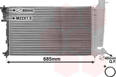 Van Wezel 40002141 - Радіатор, охолодження двигуна avtolavka.club