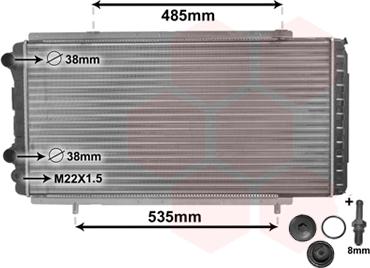 Van Wezel 40002150 - Радіатор, охолодження двигуна avtolavka.club