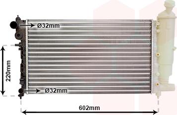 Van Wezel 40002262 - Радіатор, охолодження двигуна avtolavka.club