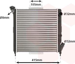 Van Wezel 43002063 - Радіатор, охолодження двигуна avtolavka.club