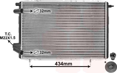 Van Wezel 43002126 - Радіатор, охолодження двигуна avtolavka.club