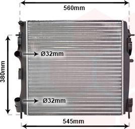 Van Wezel 43002309 - Радіатор, охолодження двигуна avtolavka.club