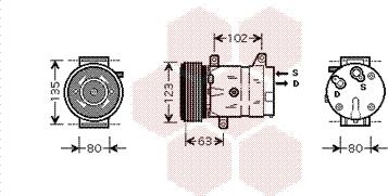 Van Wezel 4300K440 - Компресор, кондиціонер avtolavka.club