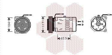 Van Wezel 4300K403 - Компресор, кондиціонер avtolavka.club