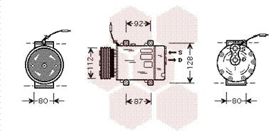 Van Wezel 4300K286 - Компресор, кондиціонер avtolavka.club